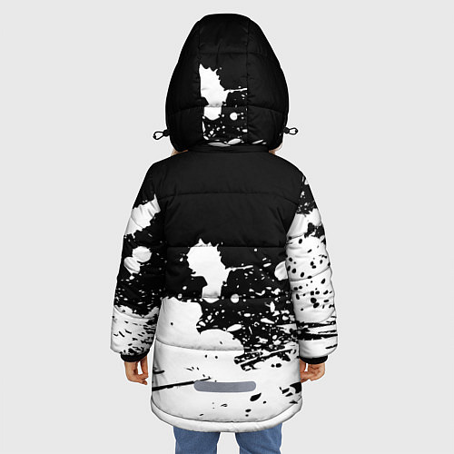 Зимняя куртка для девочки S T A L K E R / 3D-Черный – фото 4