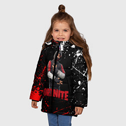 Куртка зимняя для девочки FORTNITE x IKONIK, цвет: 3D-черный — фото 2