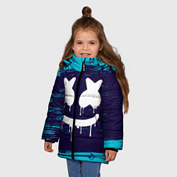 Куртка зимняя для девочки MARSHMELLO МАРШМЕЛЛОУ, цвет: 3D-черный — фото 2