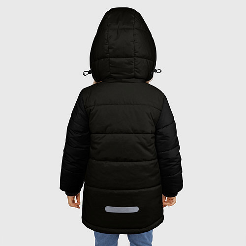 Зимняя куртка для девочки БУМАЖНЫЙ ДОМ / 3D-Черный – фото 4