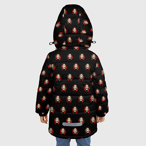 Зимняя куртка для девочки БУМАЖНЫЙ ДОМ / 3D-Черный – фото 4