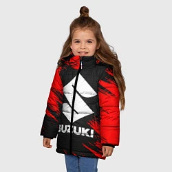 Куртка зимняя для девочки SUZUKI, цвет: 3D-черный — фото 2