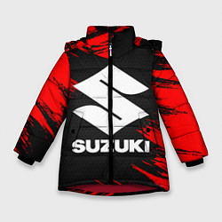 Куртка зимняя для девочки SUZUKI, цвет: 3D-красный