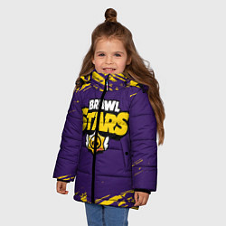 Куртка зимняя для девочки BRAWL STARS БРАВЛ СТАРС, цвет: 3D-светло-серый — фото 2