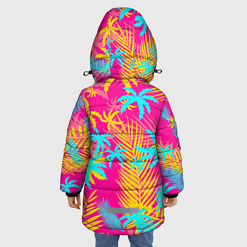 Зимняя куртка для девочки BRAWL STARS SPROUT TROPICAL / 3D-Черный – фото 4