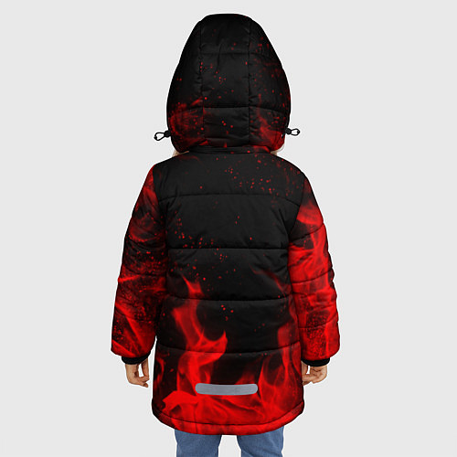 Зимняя куртка для девочки FAIRY TAIL ХВОСТ ФЕИ / 3D-Черный – фото 4