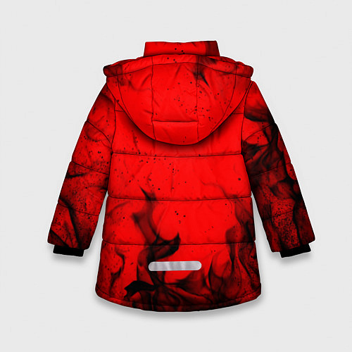 Зимняя куртка для девочки FAIRY TAIL ХВОСТ ФЕИ / 3D-Светло-серый – фото 2