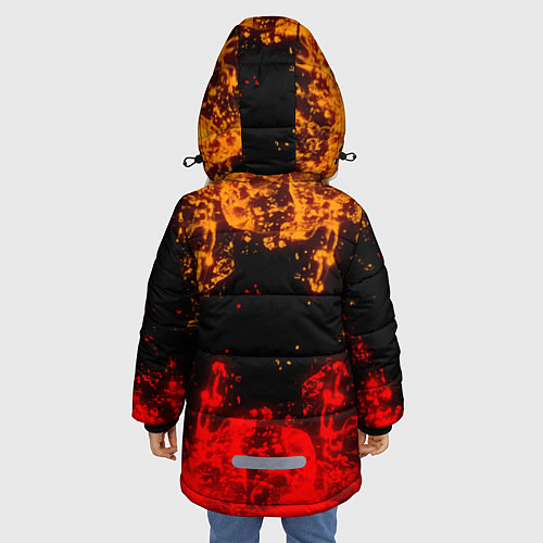 Зимняя куртка для девочки BRAWL STARS EVIL GENE / 3D-Черный – фото 4