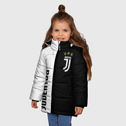 Куртка зимняя для девочки JUVENTUS, цвет: 3D-черный — фото 2