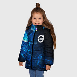 Куртка зимняя для девочки VOLVO, цвет: 3D-черный — фото 2