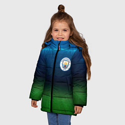 Куртка зимняя для девочки MANCHESTER CITY, цвет: 3D-черный — фото 2