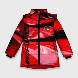 Куртка зимняя для девочки MERCEDES, цвет: 3D-красный