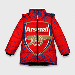Куртка зимняя для девочки ARSENAL, цвет: 3D-черный