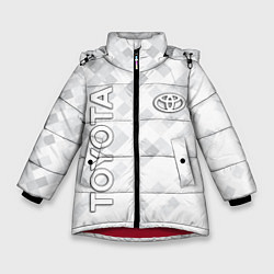 Куртка зимняя для девочки TOYOTA, цвет: 3D-красный
