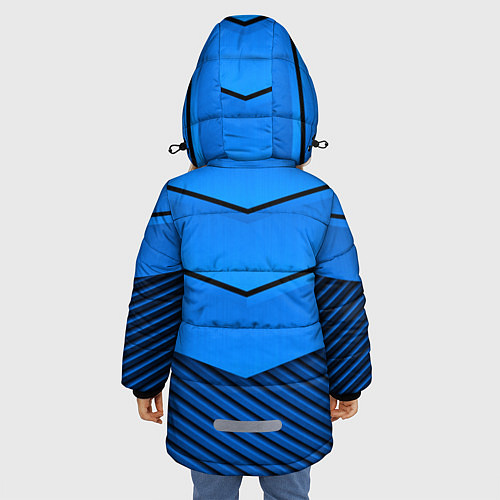 Зимняя куртка для девочки CHEVROLET / 3D-Черный – фото 4
