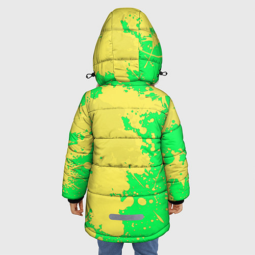 Зимняя куртка для девочки Билли айлиш / 3D-Черный – фото 4