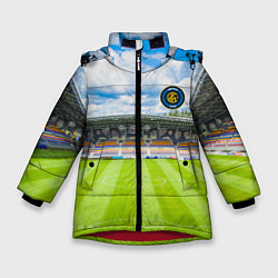 Куртка зимняя для девочки FC INTER, цвет: 3D-красный