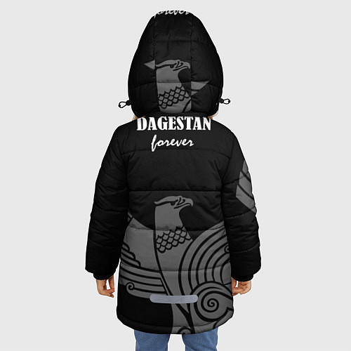 Зимняя куртка для девочки Dagestan forever / 3D-Красный – фото 4