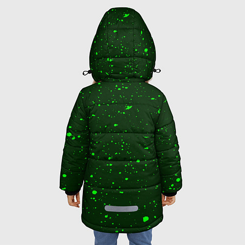 Зимняя куртка для девочки MINECRAFT МАЙНКРАФТ / 3D-Черный – фото 4