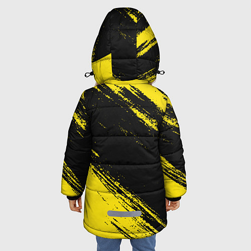 Зимняя куртка для девочки Borussia / 3D-Черный – фото 4