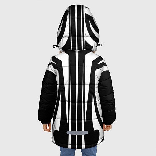 Зимняя куртка для девочки Slipknot / 3D-Черный – фото 4