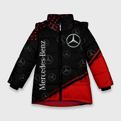 Куртка зимняя для девочки MERCEDES МЕРСЕДЕС, цвет: 3D-красный
