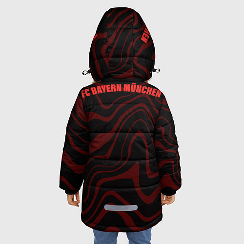 Зимняя куртка для девочки FC Bayern Munchen 2021 / 3D-Черный – фото 4