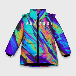 Куртка зимняя для девочки PARAMORE, цвет: 3D-черный
