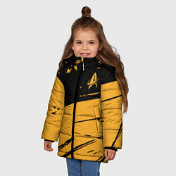Куртка зимняя для девочки Star Trek, цвет: 3D-черный — фото 2