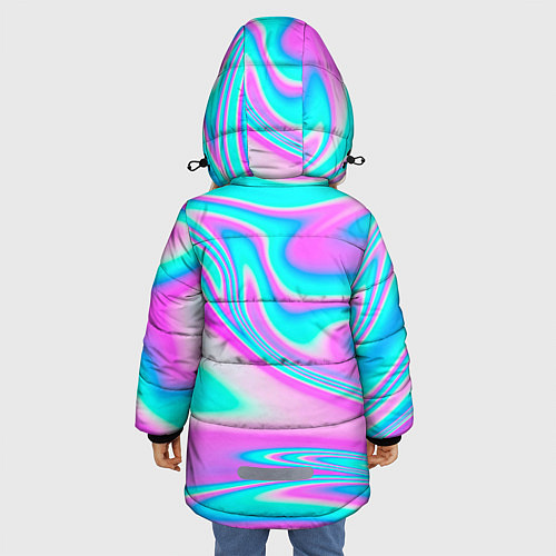 Зимняя куртка для девочки Пикачу / 3D-Черный – фото 4