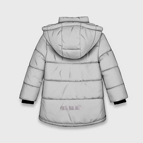 Зимняя куртка для девочки Рэй Аянами / 3D-Светло-серый – фото 2