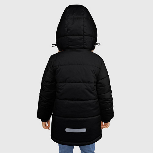 Зимняя куртка для девочки Звездный путь / 3D-Черный – фото 4