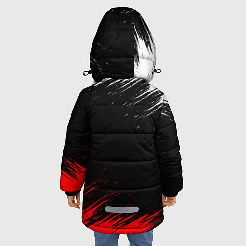 Зимняя куртка для девочки Sekiro: Shadows Die Twice 12 / 3D-Черный – фото 4