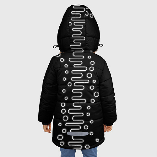 Зимняя куртка для девочки Волны ТЕСЛА OKO / 3D-Черный – фото 4