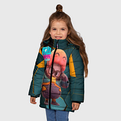 Куртка зимняя для девочки Fall Guys Gordon Freeman, цвет: 3D-светло-серый — фото 2