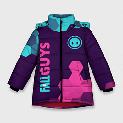 Куртка зимняя для девочки FALL GUYS ФОЛ ГАЙС, цвет: 3D-красный