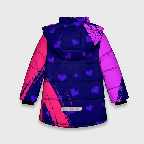Зимняя куртка для девочки UNDERTALE АНДЕРТЕЙЛ / 3D-Светло-серый – фото 2