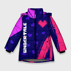 Куртка зимняя для девочки UNDERTALE АНДЕРТЕЙЛ, цвет: 3D-светло-серый