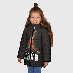 Куртка зимняя для девочки MICHAEL JORDAN, цвет: 3D-черный — фото 2