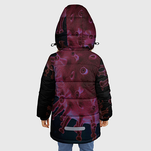 Зимняя куртка для девочки Я всё ещё живой / 3D-Черный – фото 4