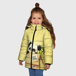 Куртка зимняя для девочки Заказывали Панду? ?, цвет: 3D-светло-серый — фото 2