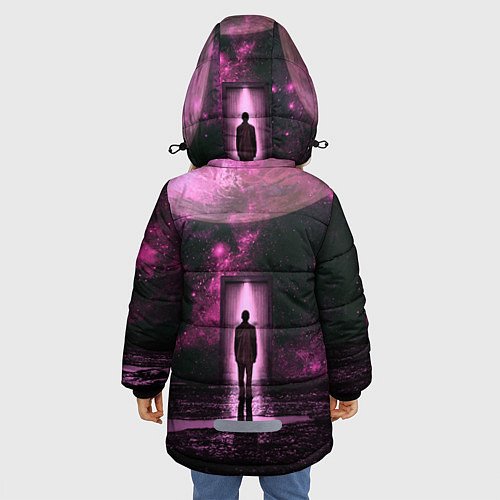 Зимняя куртка для девочки Teleport / 3D-Черный – фото 4