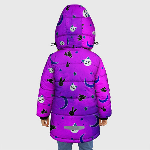 Зимняя куртка для девочки GOTHIC SAILOR MOON / 3D-Черный – фото 4