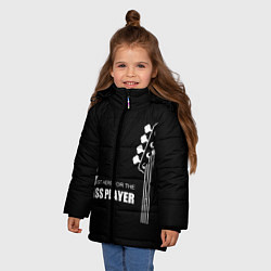 Куртка зимняя для девочки BASS PLAYER GUITAR, цвет: 3D-черный — фото 2