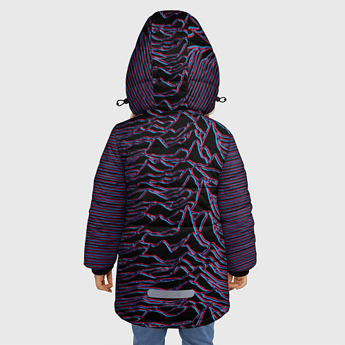Зимняя куртка для девочки Joy Division Glitch / 3D-Черный – фото 4