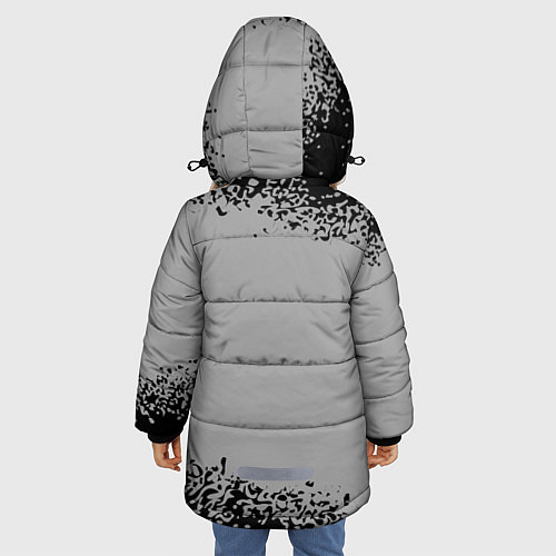 Зимняя куртка для девочки AUDI АУДИ / 3D-Черный – фото 4