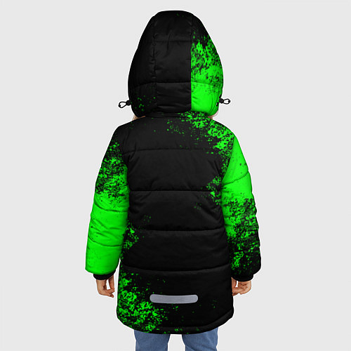 Зимняя куртка для девочки MINECRAFT CREEPER / 3D-Черный – фото 4