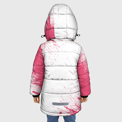 Зимняя куртка для девочки Авокадо / 3D-Черный – фото 4