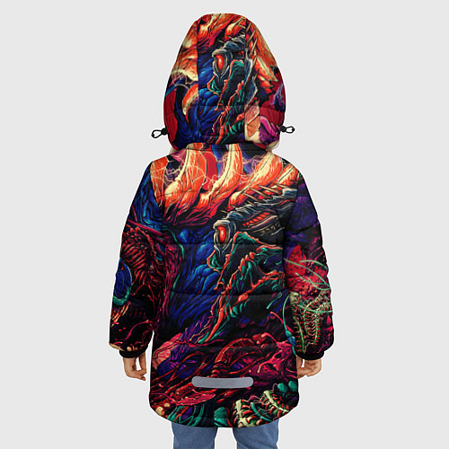 Зимняя куртка для девочки DARK SOULS III / 3D-Черный – фото 4