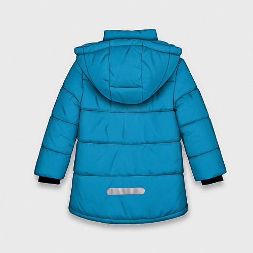 Зимняя куртка для девочки Лисья семья / 3D-Светло-серый – фото 2